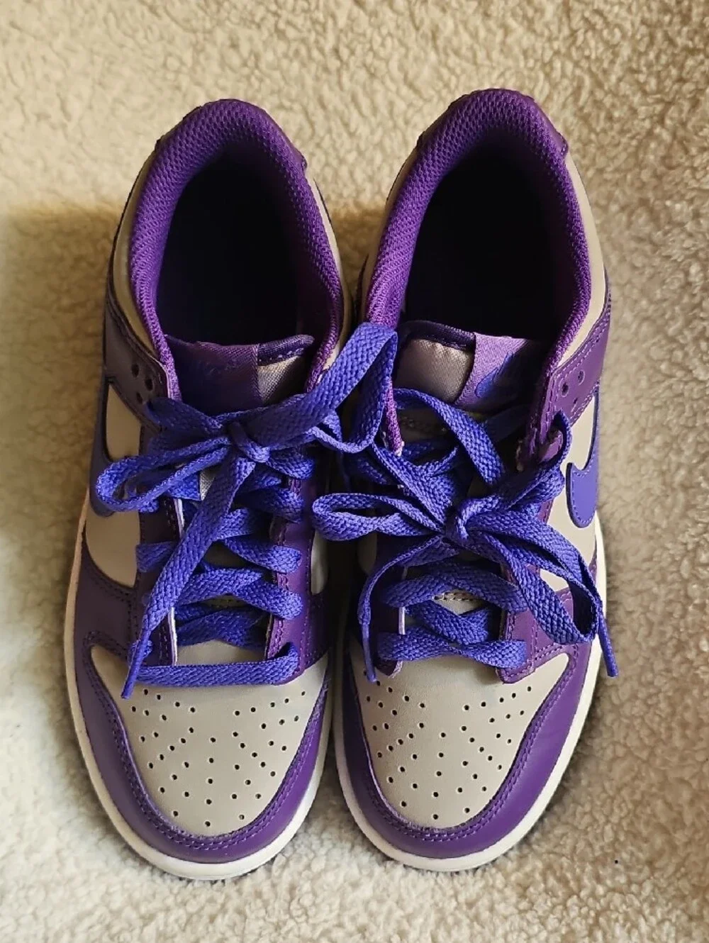 Nike Kids Sneakers Purple and White